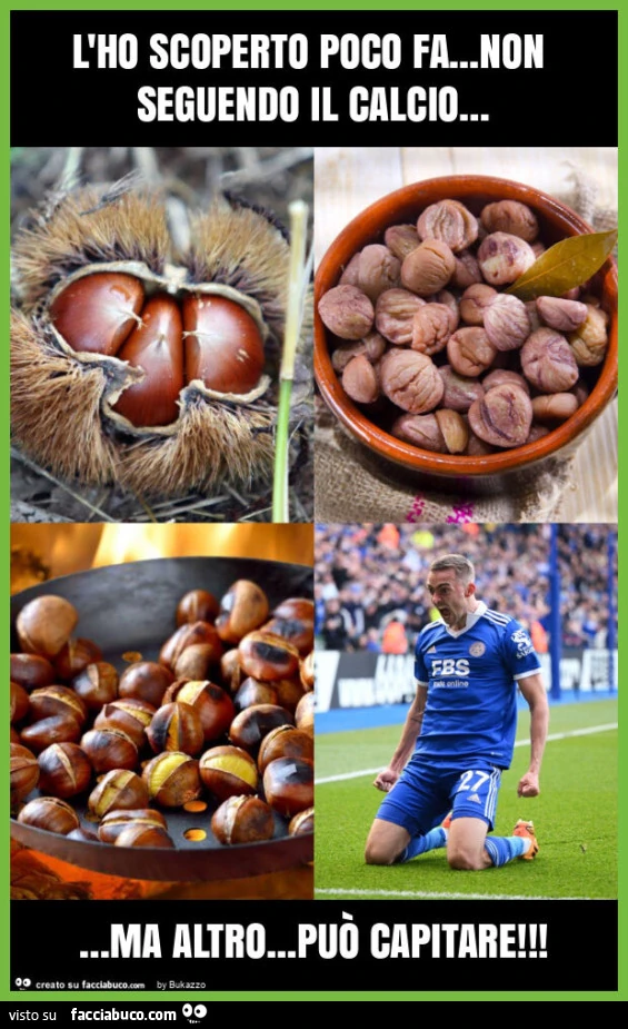 L'ho scoperto poco fa… non seguendo il calcio… ma altro… può capitare