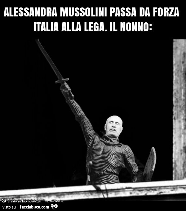 Alessandra Mussolini passa da forza italia alla lega. Il nonno