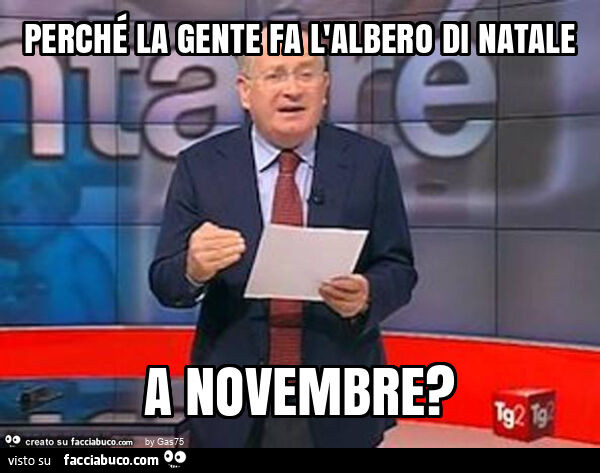 Perché la gente fa l'albero di natale a novembre?