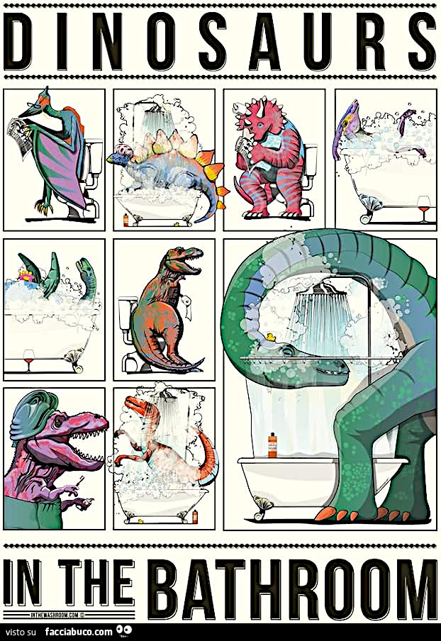 Dinosaurs in the Bathroom