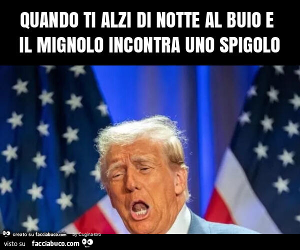 Quando ti alzi di notte al buio e il mignolo incontra uno spigolo