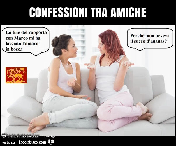 Confessioni tra amiche su amaro in bocca