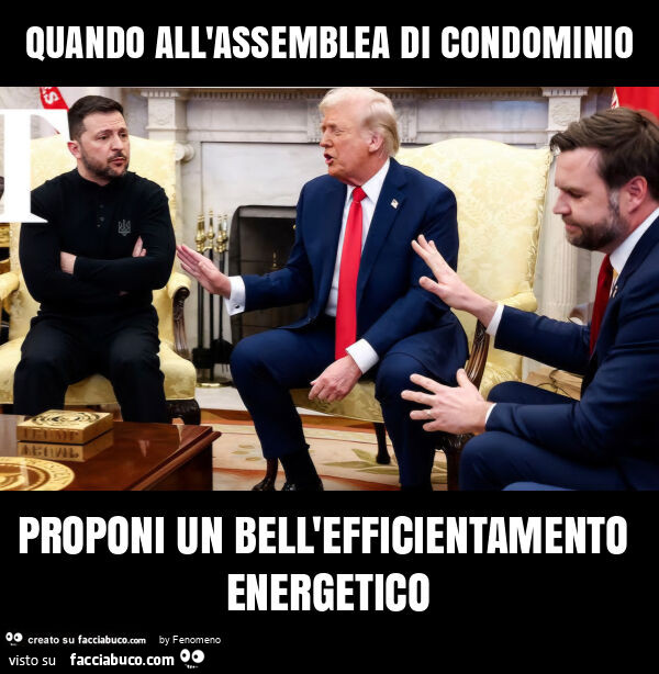 Quando all'assemblea di condominio proponi un bell'efficientamento energetico