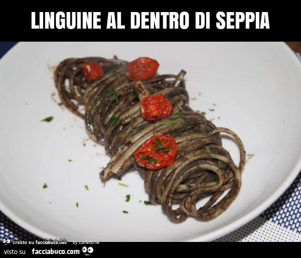 Linguine al dentro di seppia