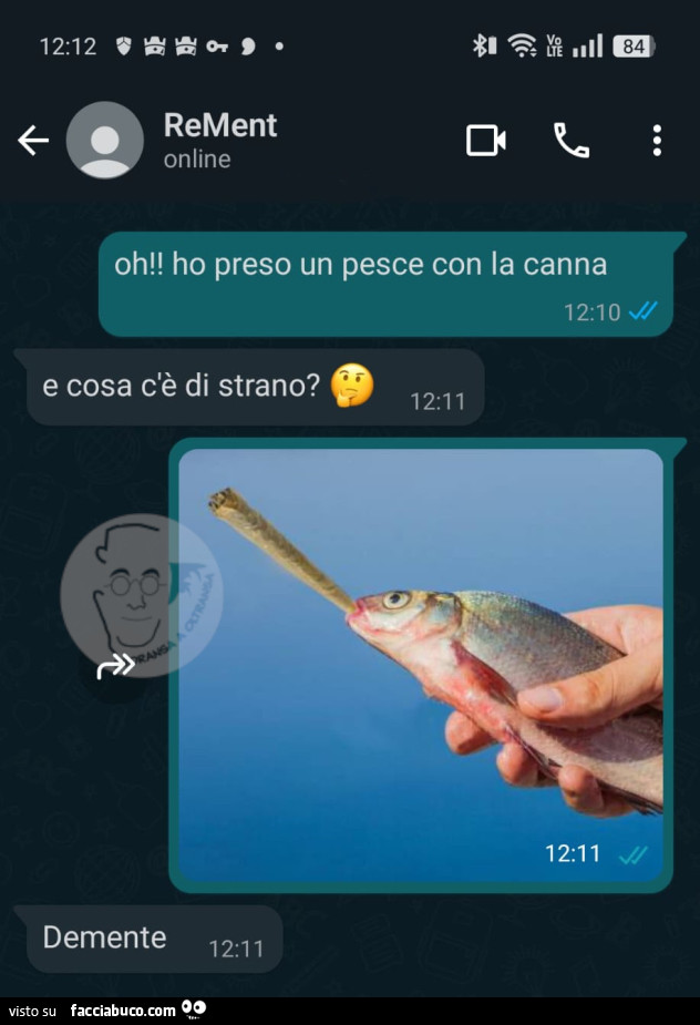 Ho preso un pesce con la canna