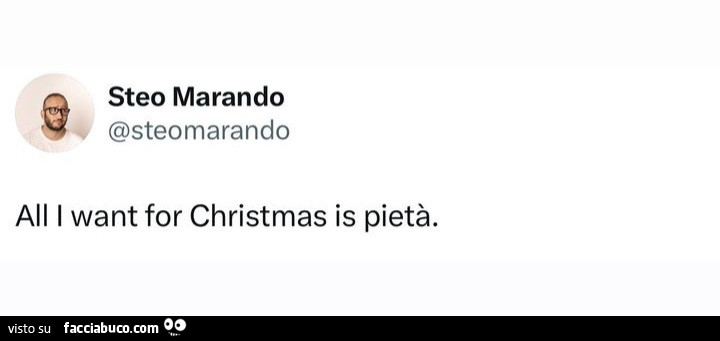 All i want for christmas is pietà