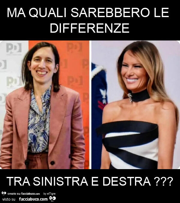 Ma quali sarebbero le differenze tra sinistra e destra?