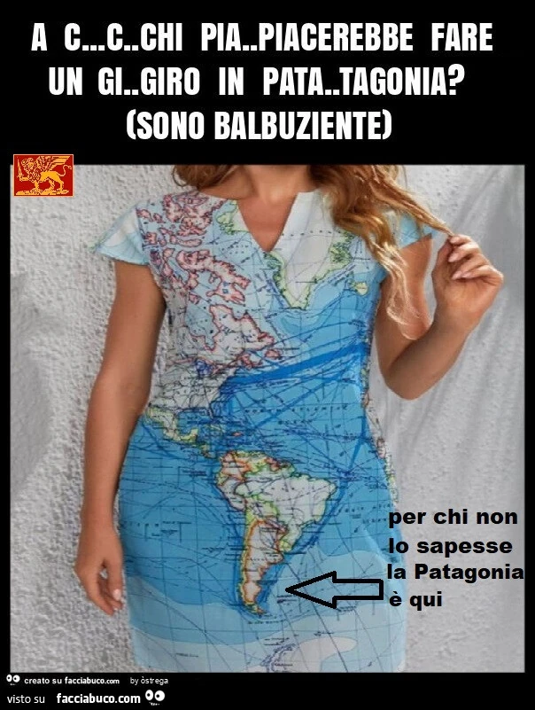 A c&hellip; c. Chi pia. Piacerebbe fare un gi. Giro in pata. Tagonia? (Sono balbuziente)