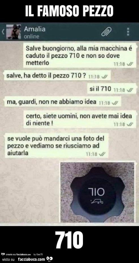Il famoso pezzo 710