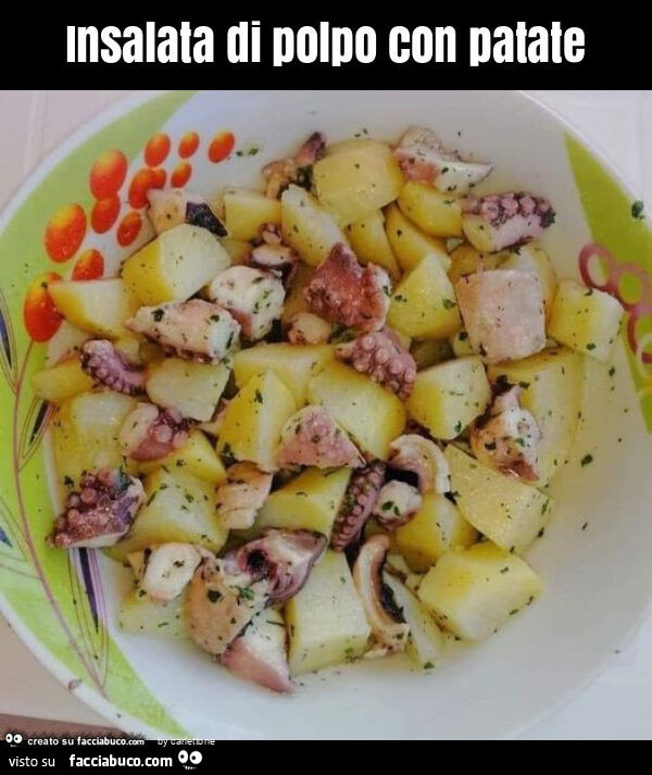 Insalata di polpo con patate