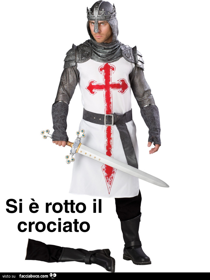 Si è rotto il crociato