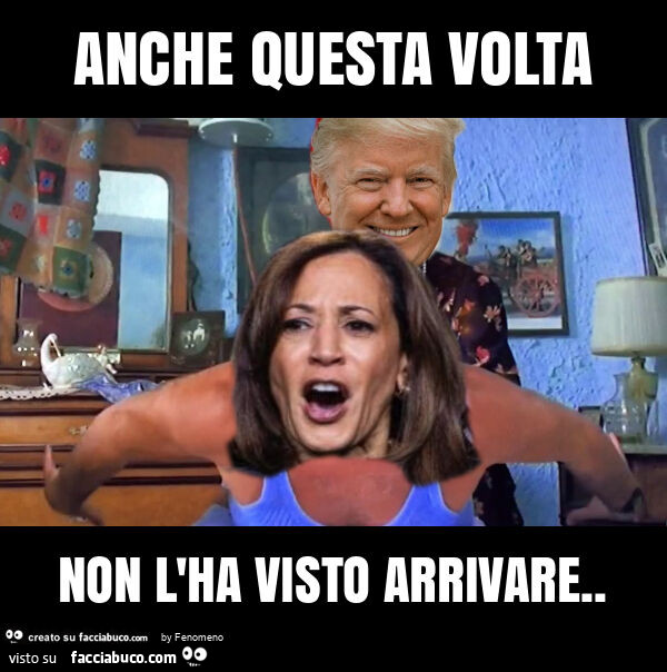 Anche questa volta non l'ha visto arrivare