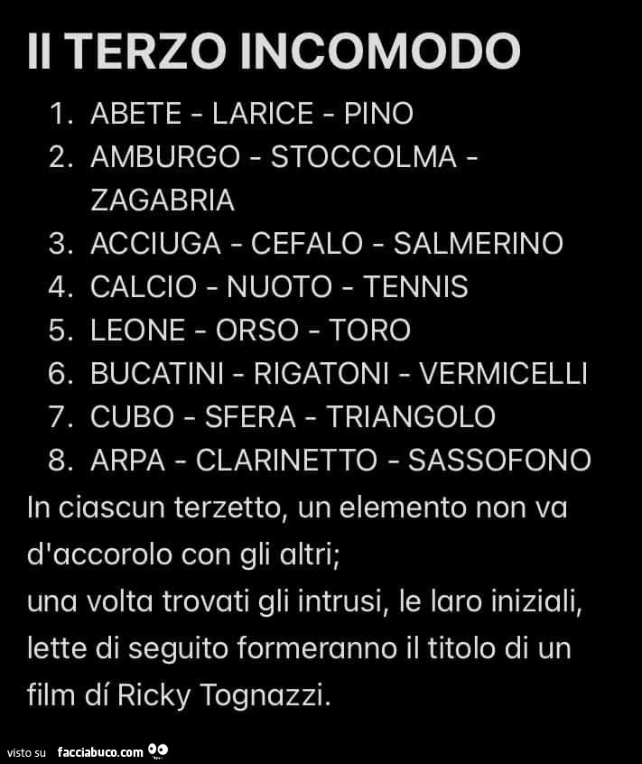 Il terzo incomodo