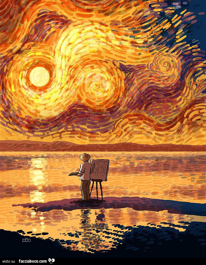 L'artista Alireza Karimi Moghaddam ripercorre la Vita di Vincent Van Gogh riproducendo ed adattando alcune sue opere