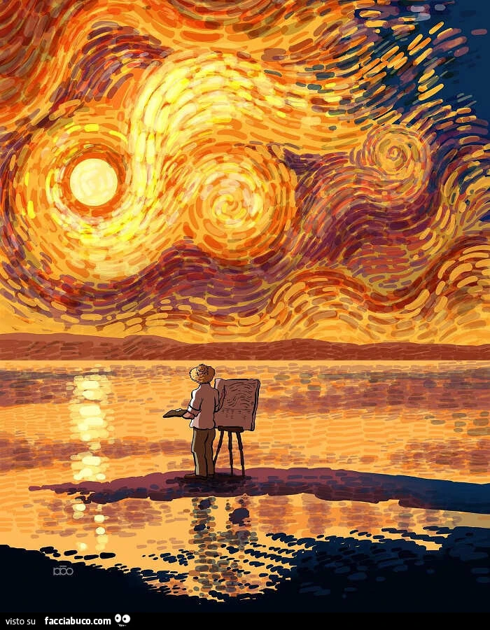 L'artista Alireza Karimi Moghaddam ripercorre la Vita di Vincent Van Gogh riproducendo ed adattando alcune sue opere