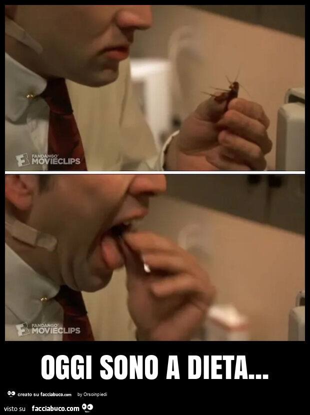 Oggi sono a dieta