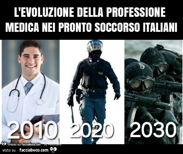 L'evoluzione della professione medica nei pronto soccorso italiani