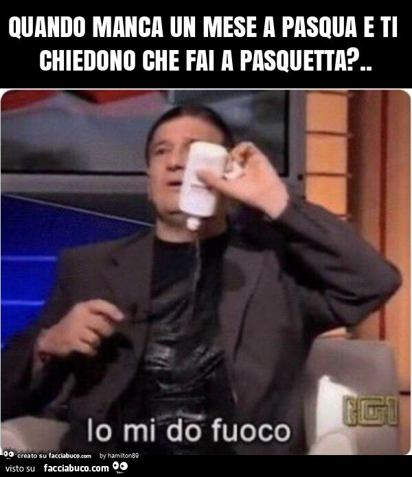 Quando manca un mese a pasqua e ti chiedono che fai a pasquetta?