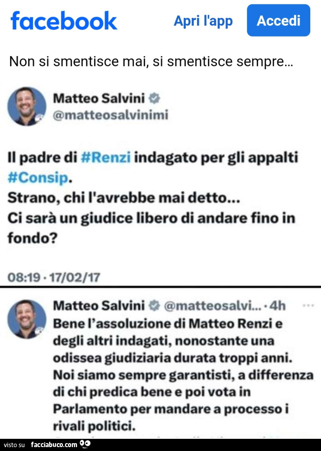 Il padre di renzi indagato per gli appalti consip. Strano, chi l'avrebbe mai detto… bene l'assoluzione di matteo renzi e degli altri indagati, nonostante una odissea giudiziaria