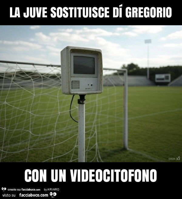 La juve sostituisce dí gregorio con un videocitofono