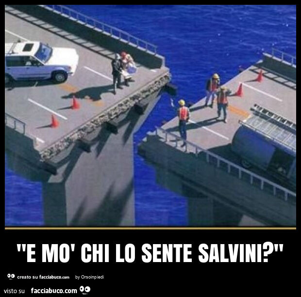 "e mò chi lo sente salvini? "