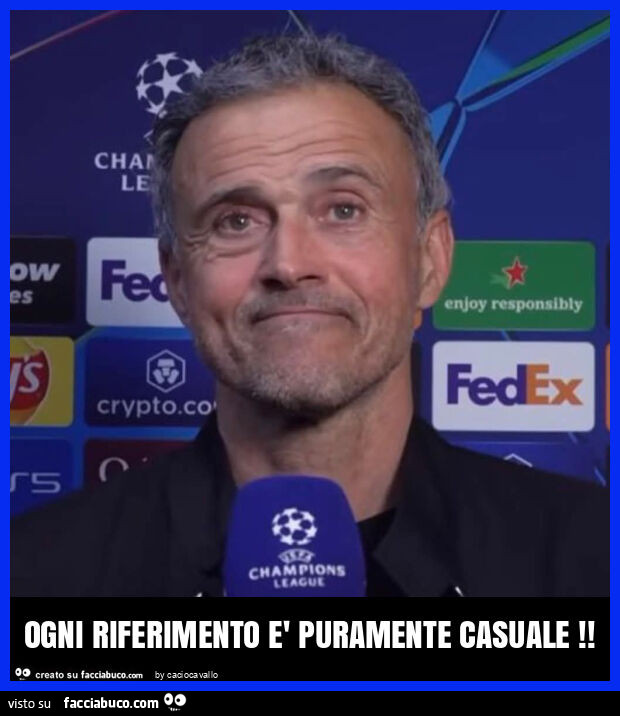Ogni riferimento è puramente casuale