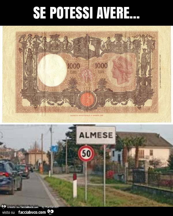 Se potessi avere