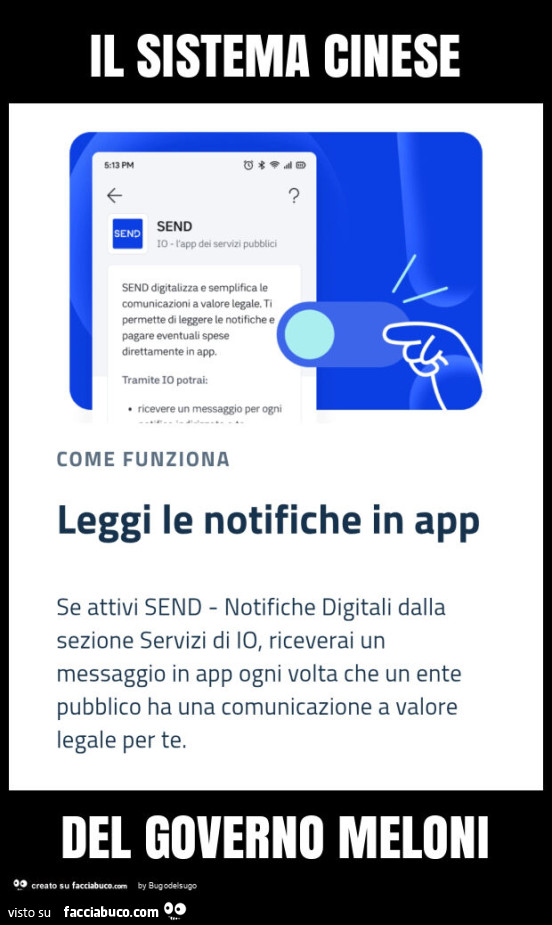 Il sistema cinese del governo meloni