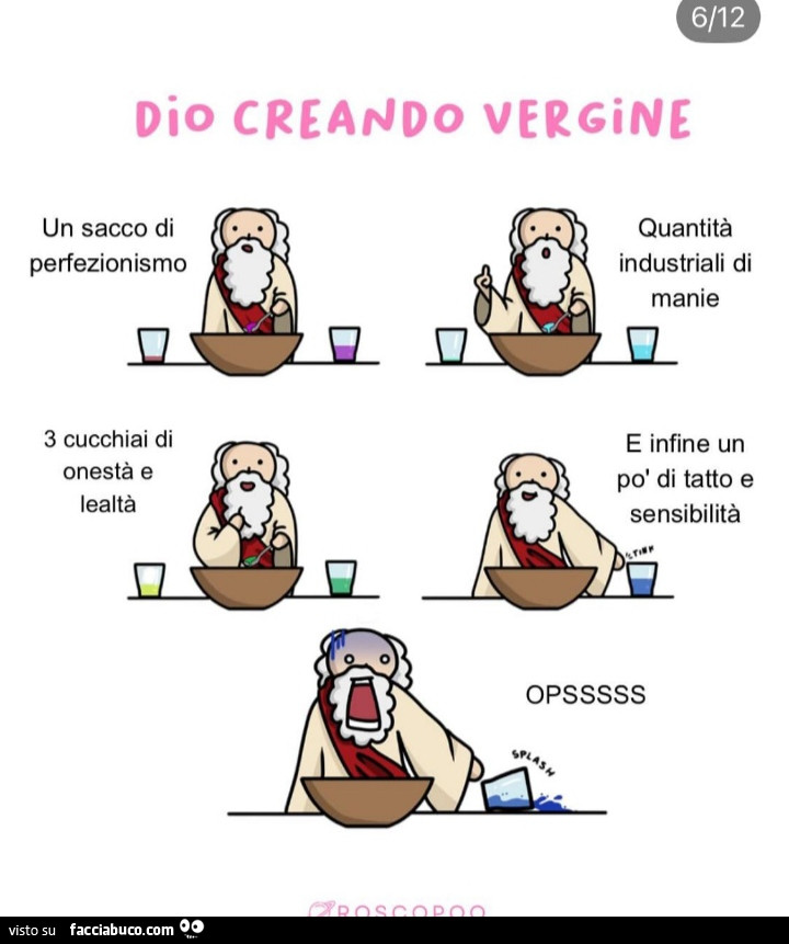 Dio creando vergine