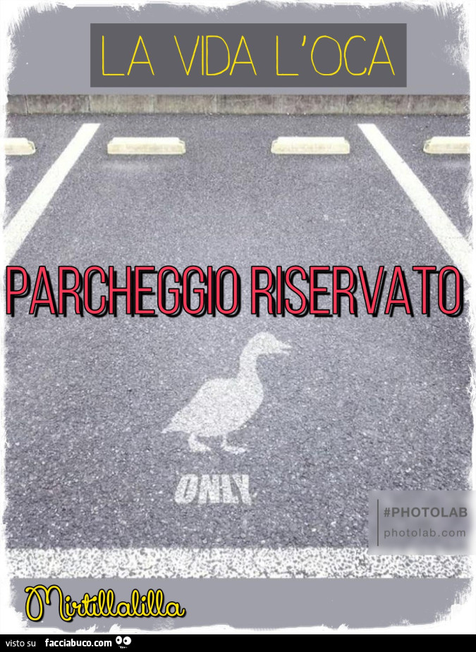 Parcheggio riservato