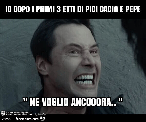 Io dopo i primi 3 etti di pici cacio e pepe