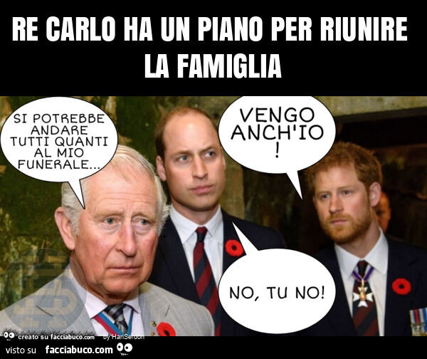 Re carlo ha un piano per riunire la famiglia