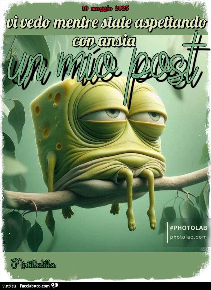Aspettando con ansia il mio post