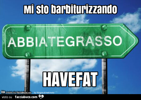 Mi sto barbiturizzando havefat