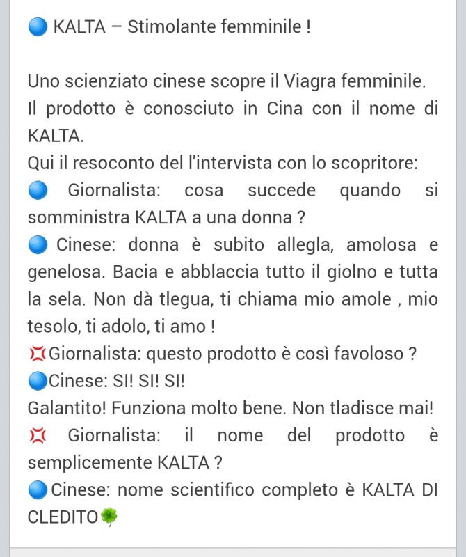 Kalta stimolante femminile