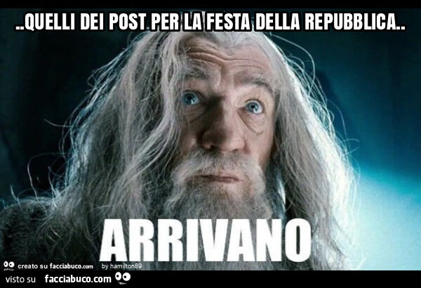 Quelli dei post per la festa della repubblica