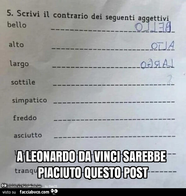 A leonardo da vinci sarebbe piaciuto questo post