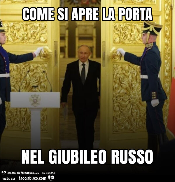 Come si apre la porta nel giubileo russo