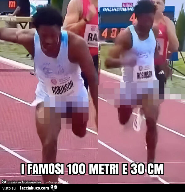 I famosi 100 metri e 30 cm