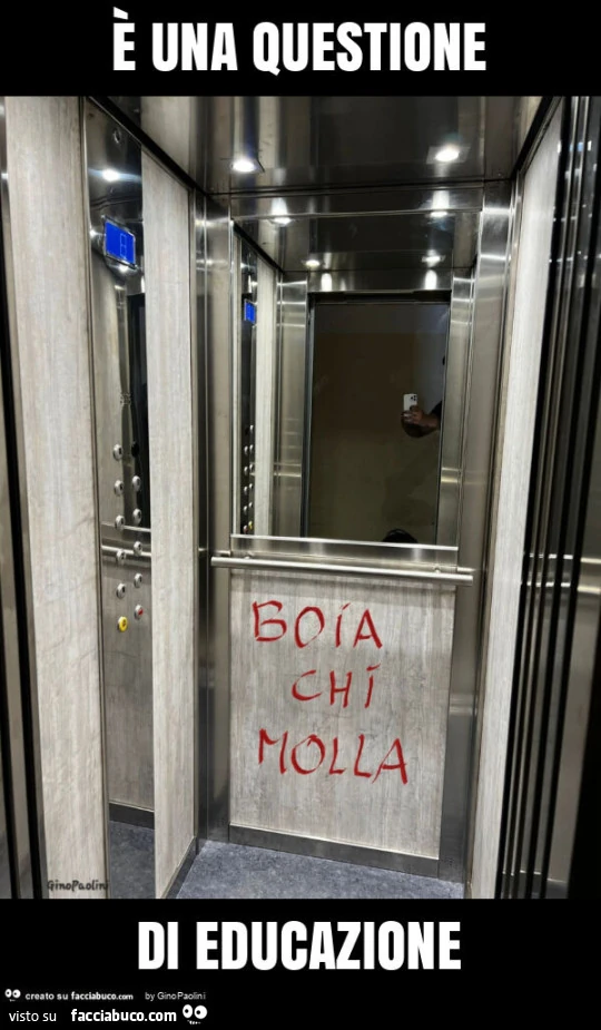 È una questione di educazione