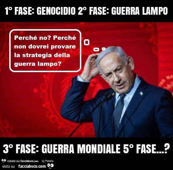 1° fase: genocidio 2° fase: guerra lampo 3° fase: guerra mondiale 5° fase&hellip; ?