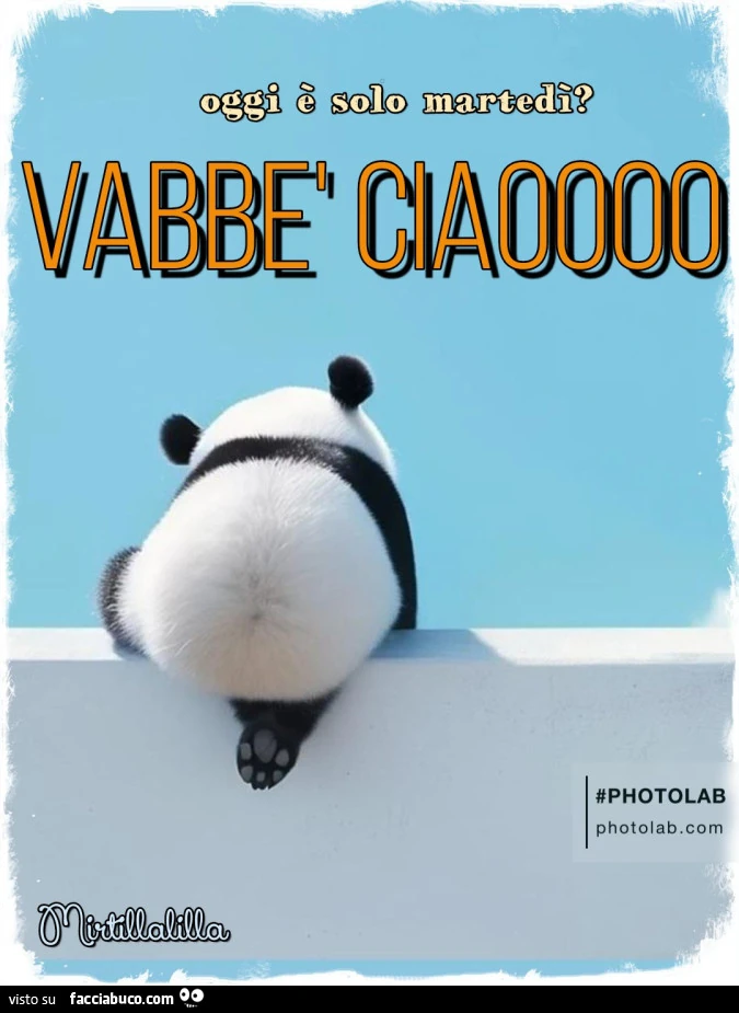 Vabbe ', ciao