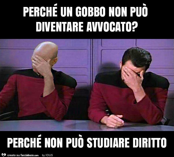 Perché un gobbo non può diventare avvocato? Perché non può studiare diritto