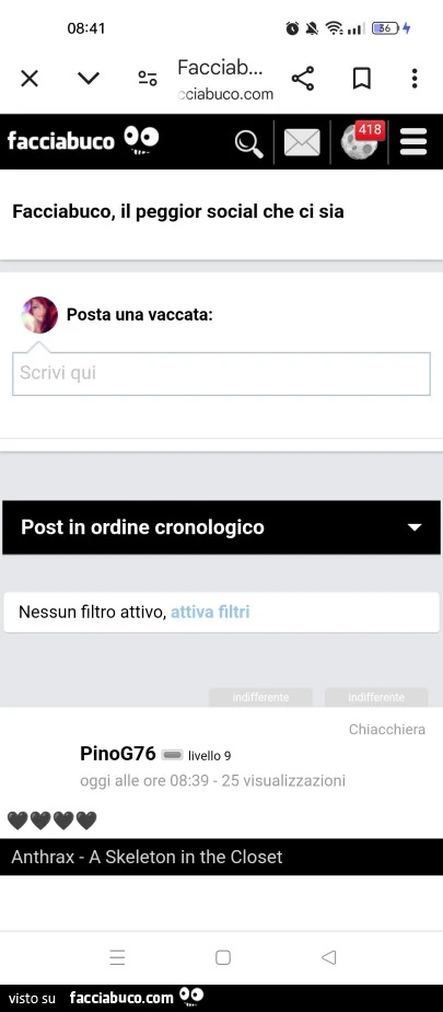 418 notifiche