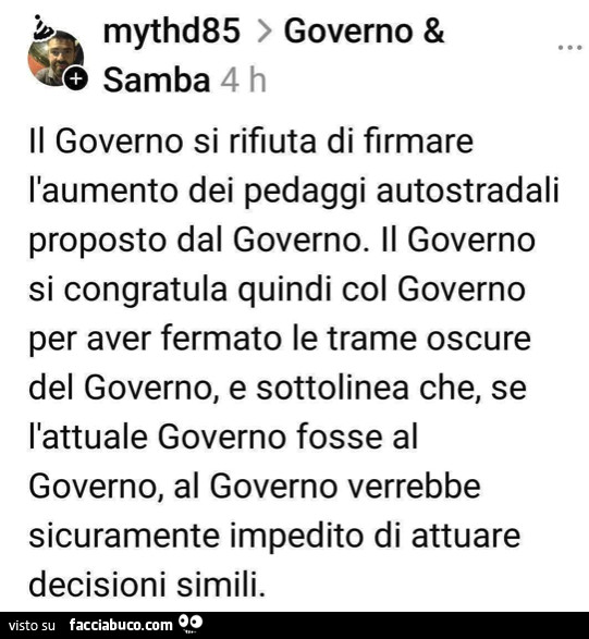 Il governo si rifiuta di firmare l'aumento dei pedaggi autostradali proposto dal governo