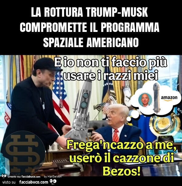 La rottura trump-musk compromette il programma spaziale americano