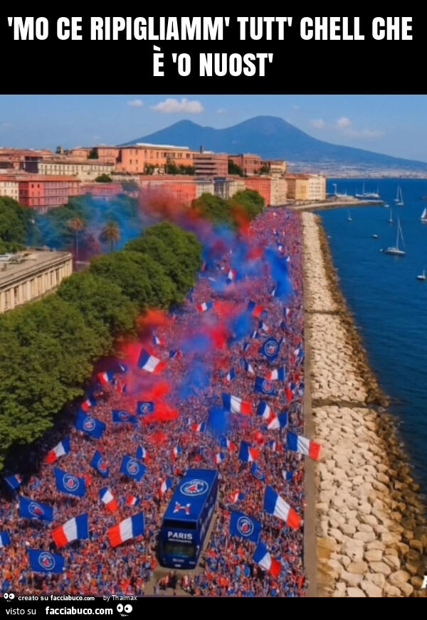 'mo ce ripigliamm' tutt' chell che è 'o nuost'