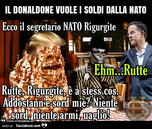 Il donaldone vuole i soldi dalla nato
