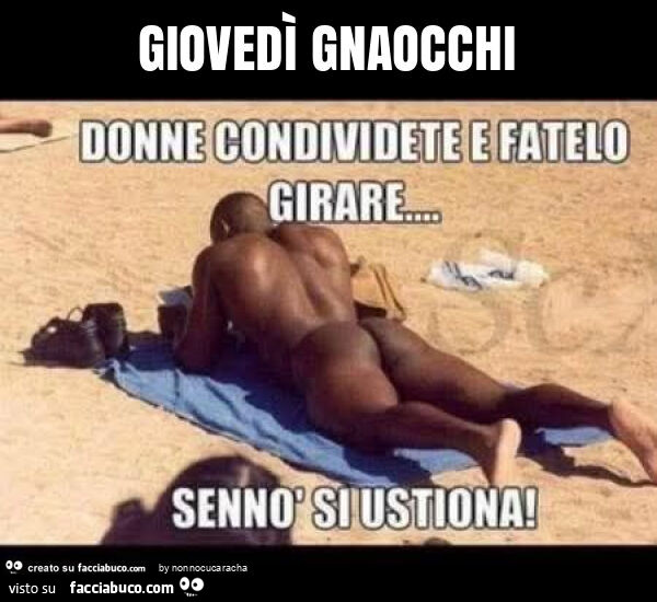 Giovedì gnaocchi