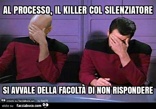 Al processo, il killer col silenziatore si avvale della facoltà di non rispondere